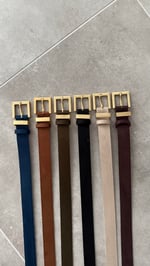 Süet Gold Kemer Yeşil