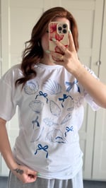 Summer Oversize Tişört Deniz Kabukları