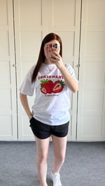 Summer Oversize Tişört Strawberry