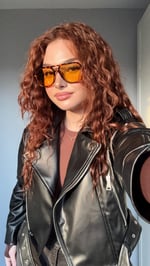 Suni Deri Crop Biker Ceket