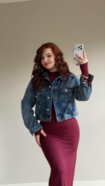 Süper Denim Crop Kot Ceket