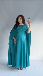 Tasarım Abaya Elbise Su Yeşili