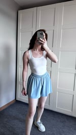 Tennis Şort Etek Mavi
