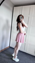 Tennis Şort Etek Pembe