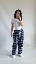 Tokyo Kareli Pijama Mavi Siyah