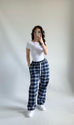 Tokyo Kareli Pijama Mavi Siyah