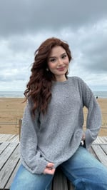 Triko Havlu Dokulu Kazak Gri