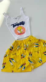 Tweety Şort Takım Sarı