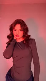 Vatkalı Drape Detaylı Bodysuit Füme