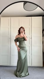 Veronica Abiye Haki Yeşil