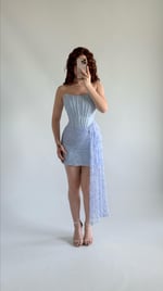 Victoria Dantel Mini Abiye Bebe Mavisi