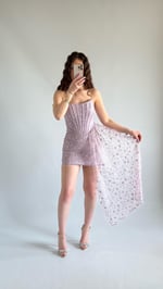 Victoria Dantel Mini Abiye Lila