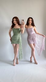 Victoria Dantel Mini Abiye Yeşil