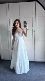 Violetta Beyaz Elbise 