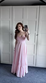 Violetta Pembe Elbise 