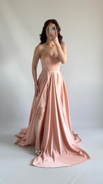 Violetta Saten Abiye Pembe