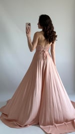 Violetta Saten Abiye Pembe