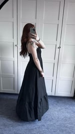 Violetta Siyah Elbise 