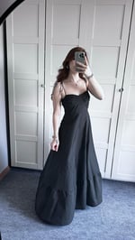 Violetta Siyah Elbise 