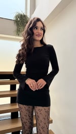 Y2K Fitilli İspanyol Kol Bluz Siyahi 