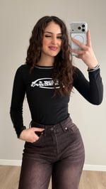 Yartis Uzun Kol Body Siyah