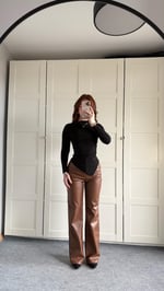 Zara Asimetrik Uzun Kol Bluz Siyah