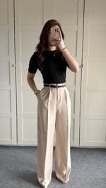 Zara Plazzo Pantolon Bej