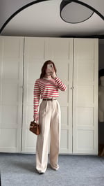Zara Plazzo Pantolon Bej