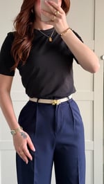 Zara Plazzo Pantolon Lacivert 