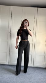 Zara Plazzo Pantolon Siyah