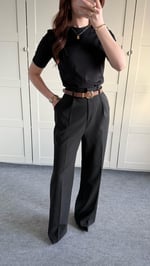 Zara Plazzo Pantolon Siyah