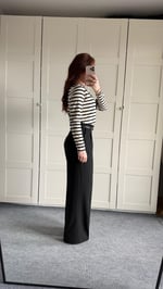 Zara Plazzo Pantolon Siyah