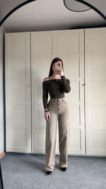 Zara Sarı Tintli Eskitme Pantolon