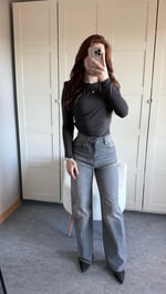 Zara Straigh Fit Jean Antrasit