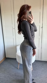 Zara Straigh Fit Jean Antrasit