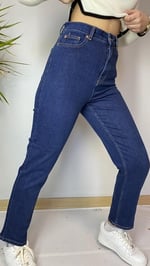 Zara Yüksek Bel Lacivert Jean