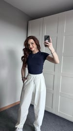 Zr Modal Beyaz Pantolon Eşofman