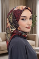 Desenli Soft Eşarp - 002