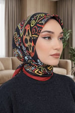 Desenli Soft Eşarp - 003