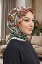 Desenli Soft Eşarp - 007