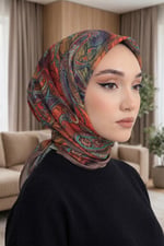 Desenli Soft Eşarp - 011