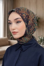 Desenli Soft Eşarp - 012
