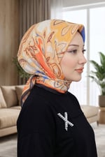 Desenli Soft Eşarp - 020