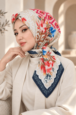 Desenli Soft Eşarp - 038
