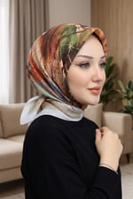 Desenli Soft Eşarp - 054
