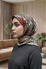 Desenli Soft Eşarp - 056