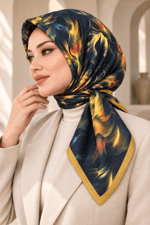 Desenli Soft Eşarp - 057