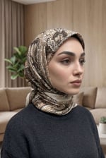 Desenli Soft Eşarp - 068