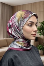 Desenli Soft Eşarp - 076