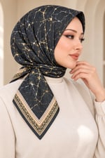 Desenli Soft Eşarp - 094